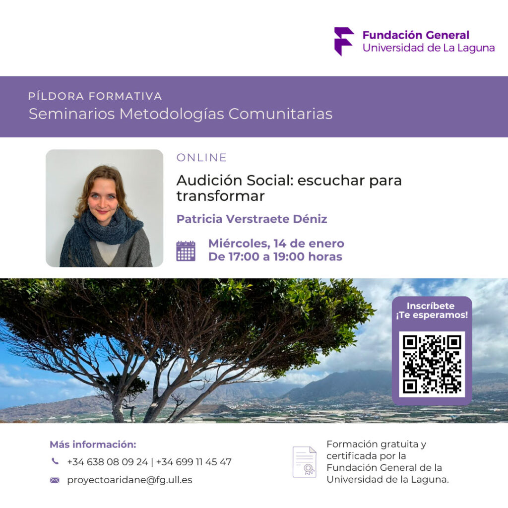 Seminario de Metodologías Comunitarias | ‘Audición Social: Escuchar para transformar’