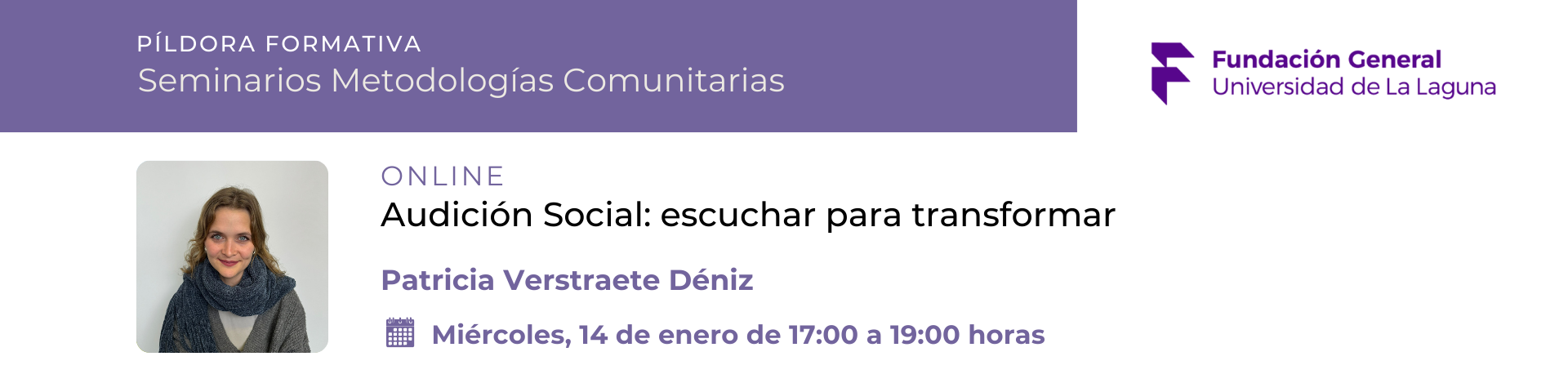 Seminario de Metodologías Comunitarias | ‘Audición Social: Escuchar para transformar’