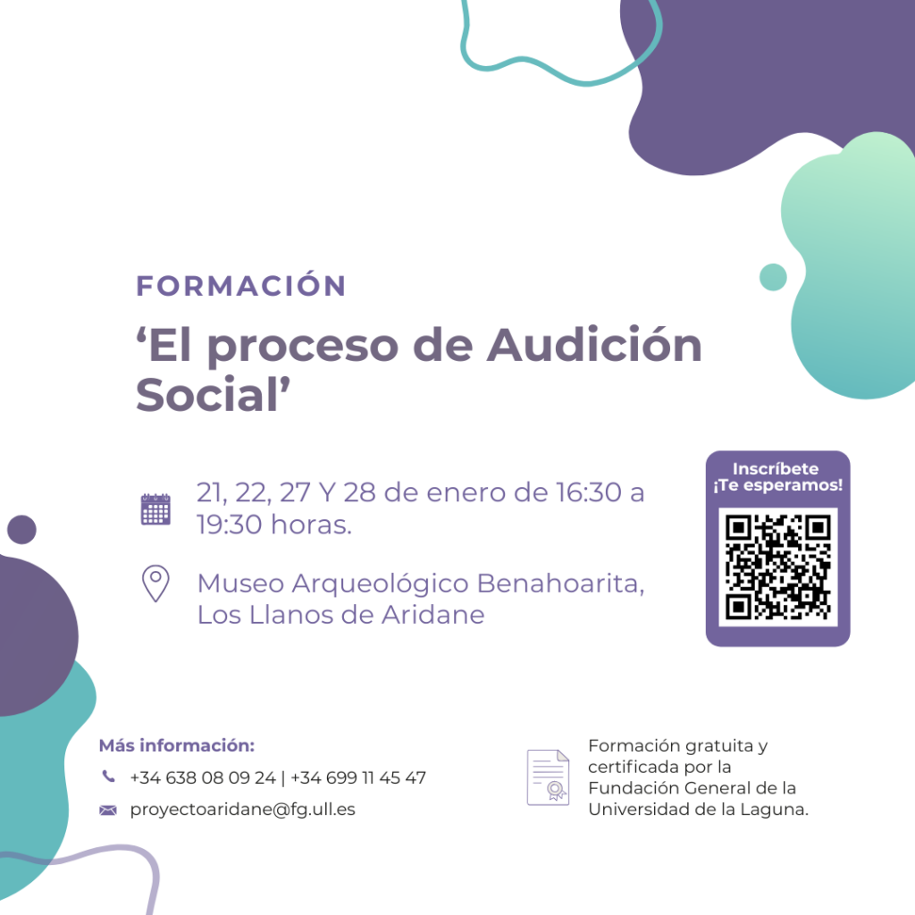 Formación, Audición Social Proyecto Aridane